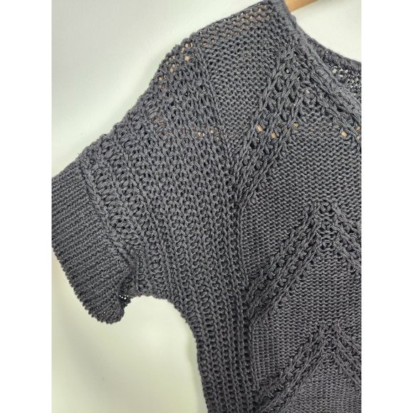 Vtg. E.H. Woods Women's Sz. M Black Knit Short Sleeve Sweater NWT - Picture 4 of 6